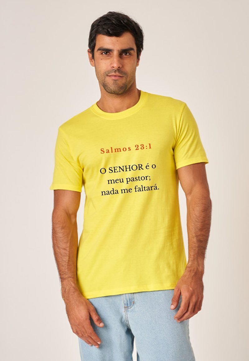 Salmos 23:1 — Camiseta — Texto Preto